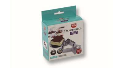 Házikó alakú rozsdamentes tálaló gyűrű  készlet