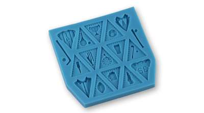 Sportereklyék fondant szilikon forma