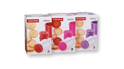 3 -féle Tescoma sütipecsét szett (karácsonyi, állatos és 6 -féle helyes Tescoma pecsét)