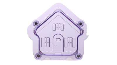 Házikó csokiöntő forma – tartós polikarbonát kivitel