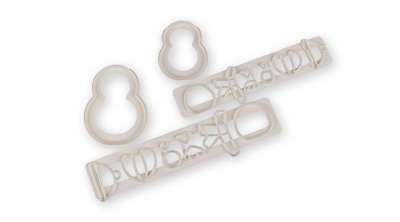 4 részes pingvin alakú fondant kiszúró készlet