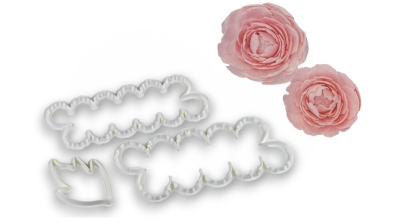 Bazsarózsa fondant kiszúró készlet