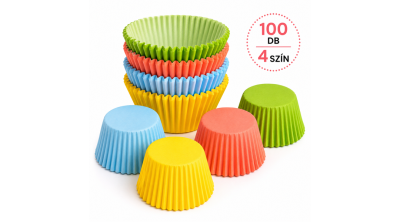 4 színű muffin papír 100 db