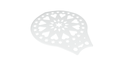 Műanyag Metaltex kerek tortadíszítő sablon