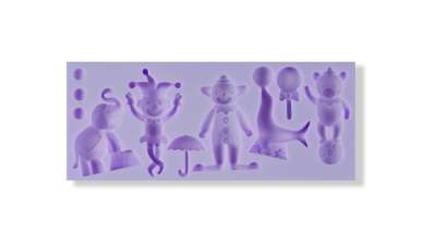 Cirkusz szereplők szilikon fondant formázó