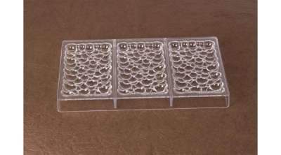 3 adagos buborék mintás polikarbonát tábla csoki forma