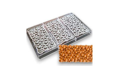 3 adagos buborék mintás polikarbonát tábla csoki forma