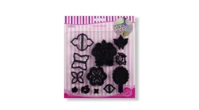 12 részes barokk virág sziluett kiszúró készlet