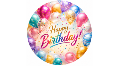 Lufis Happy Birthday – 20 cm-es szülinapi tortaostya