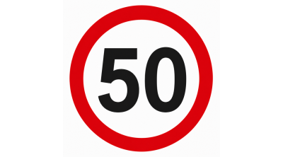 50. szülinapi – 20 cm-es kerek torta ostyalap tortára