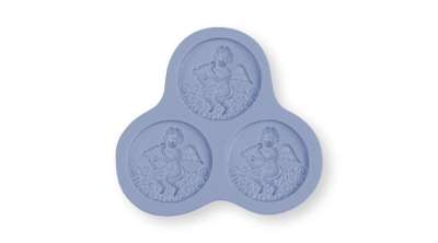 Angyalkás medálok szilikon fondant formázó