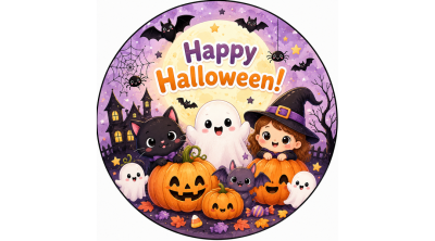 Szellemes Happy Halloween tortaostya