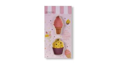 Fagyi és Muffin Mintás 2 Részes Keksz Kiszúró Készlet - Sütikhez és Fondanthoz