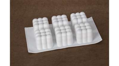 6 adagos buborékok szilikon mousse forma