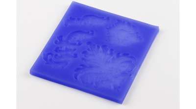 Barokk virágos szilikon fondant formázó lap