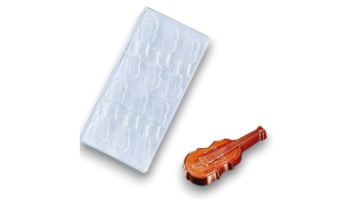 Hegedű Alakú Bonbonforma – 12 Adagos Polikarbonát