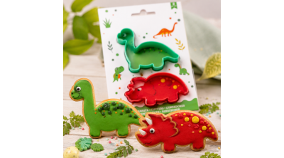 Dinoszaurusz sütikiszúró készlet 2 db – Brontosaurus és Triceratops