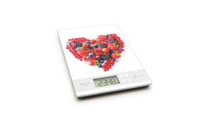 Erdei gyümölcs mintás digitális konyhai mérleg