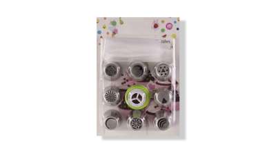 Orosz díszítőcső mesterkészlet - Habzsák 8 díszítőcsővel és csatlakozóval