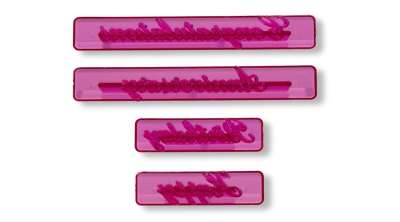 Angol feliratok fondant mintázó készlet