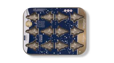 Fenyőfa alakú 12 adagos karácsonyi muffin sütőforma