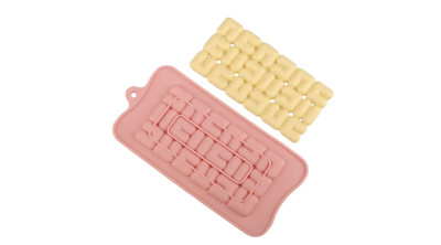 Különleges Mintás Szilikon Táblás Csoki Forma