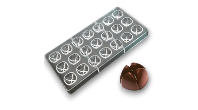 21 Adagos Félgömb Bonbon Öntőforma – Profi Polikarbonát