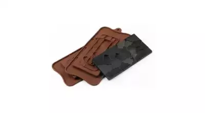 Táblás csoki forma – szilikon, repedezett mintázattal