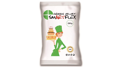 Smartflex Velvet zöld fondant massza vanília ízesítéssel 250 g