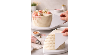 Tortadekor Háromszög Habkártya – Recés Élek