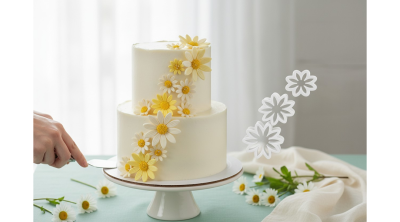 Margaréta Virág Fondant Kiszúró Szett – 3 Méretben