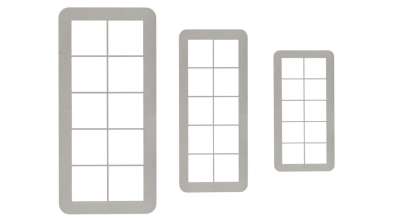 3 részes geometrikus négyzet alakú fondant kiszúró készlet mozaik minta készítéshez