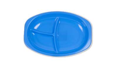 Ovális műanyag osztott tálca