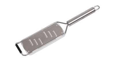 Nyeles rozsdamentes forgácsoló reszelő élvédővel