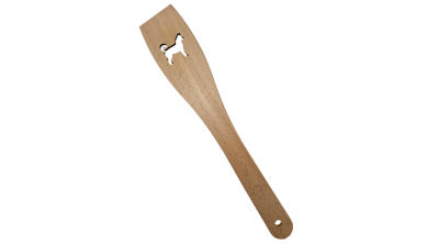 30 cm-es mintás fa spatula kutya mintával