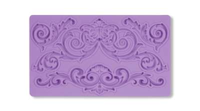 Barokk indás szegélydíszek szilikon fondant formázó