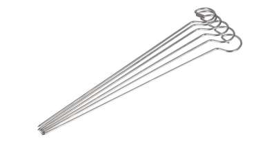 6 db 17 cm-es fém hústű