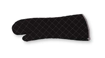 Hőálló Sütőkesztyű, Teflonos – Fekete, Hosszú Szárú, Biztonságos Használat