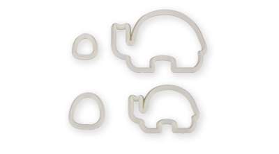 Elefántos Fondant Kiszúró Készlet - Tökéletes Süteményekhez