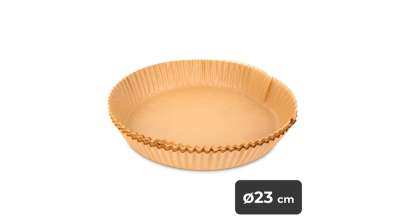 Air fryer sütőpapír - olaj nélküli sütőhöz - kör - 23 cm - 50 db / csomag