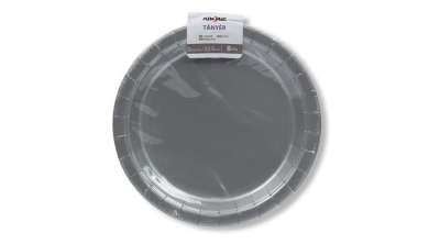 Ezüst papírtányér 22,5 cm 6 db