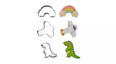 Kiszúró szett 3 részes - Szivárvány, repülő, dinó