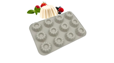 12 adagos szilikon Panna Cotta és puding forma