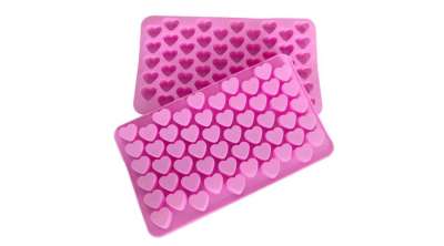 Apró szívek szilikon gumicukor forma 55 adagos