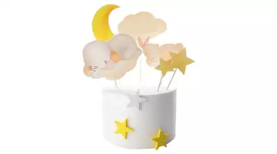 Elefántos és nyuszis szülinapi tortabeszúró készlet