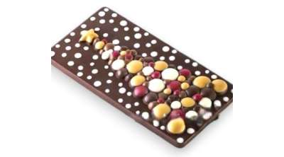 Karácsonyfa polikarbonát tábla csoki forma, 3 adagos 