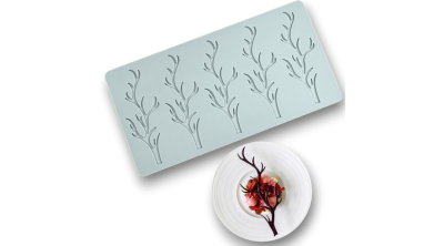 Szarvasagancs, vagy faág alakú csoki dísz készítő szilikon forma, 5 adagos