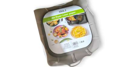 Szögletes szilikon Air Fryer sütőforma (17*17cm, 4,5 cm magas)