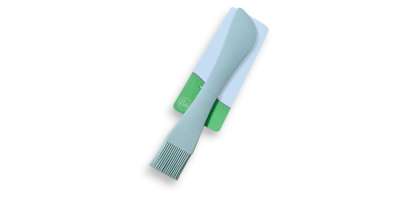 Kétoldalas konyhai spatula és ecset, tömör szilikon