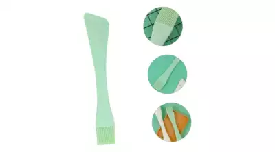 Kétoldalas konyhai spatula és ecset, tömör szilikon